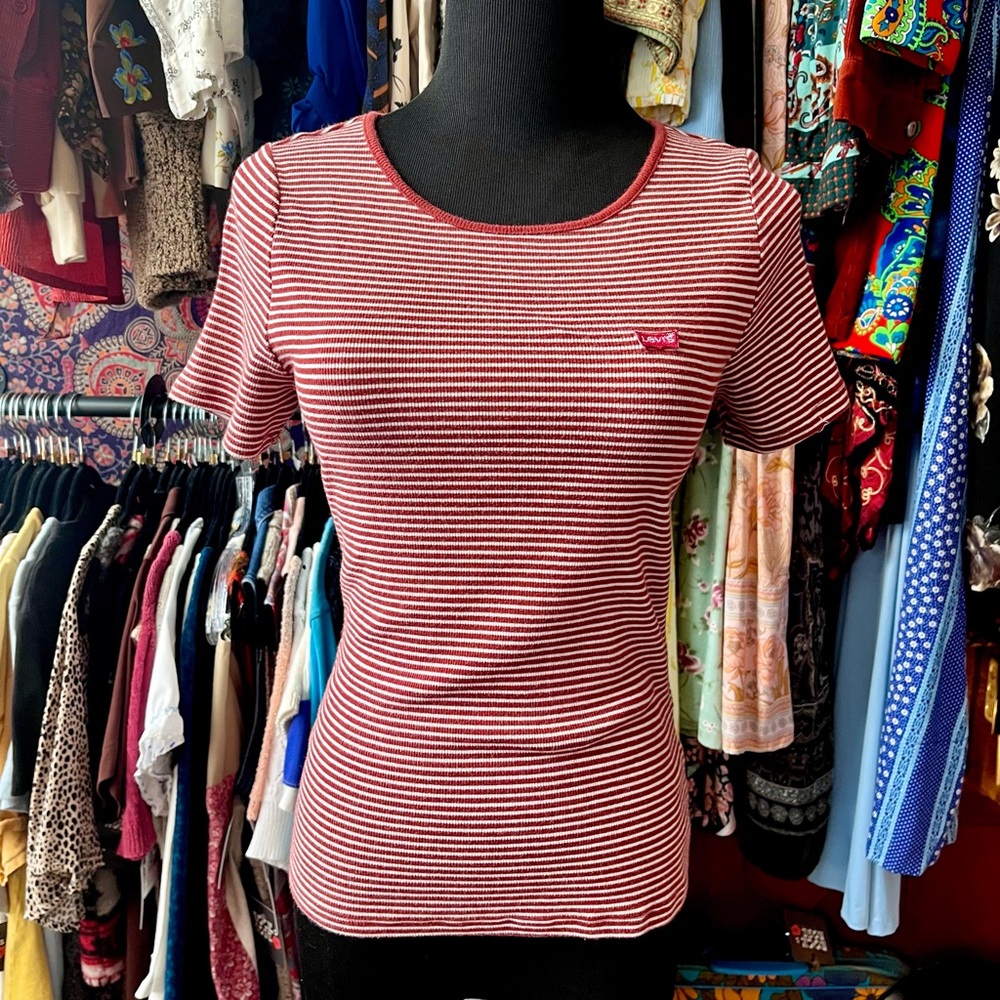 Levi’s Rust Striped Tee